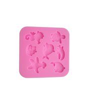 Wocuz WZ1511 Dolphins Turtles Shape Silicone Mold for Making Fondant Decoration of the Party Cake N2
