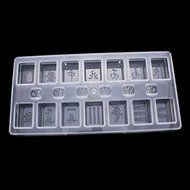 DIY Mahjong Chocolate Mold Baking Mould Mahjong 13 Unitary Cake Mold shopping N2