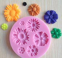 HSE Flower Shape Chocolate Candy Jello 3D Silicone Cake Mold Soap Sugarcraft Cake Decoration Tools N2