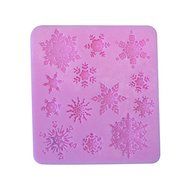 Dachun Snowflake Silicone Baking Cake Mold Candle Mold Bakeware N4