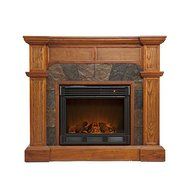 Julian Mission Oak Electric Fireplace Mantle Corner or Flat Wall N8