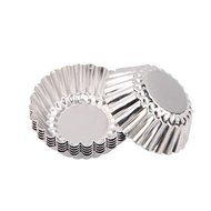 Matoen(TM) 10pcs Egg Tart Aluminum Cupcake Cake Cookie Mold Pudding Mould Tin Baking Tool N4