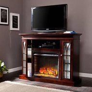 Electric Fireplace Media Mantel for TVs up to 46", Espresso N3