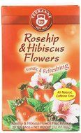 Teekanne Tea, Rose Hip &amp; Hibiscus Flowers, 20 - Teabags, 2.12 Ounce, (Pack of 5) N2