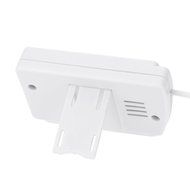 Momoday&reg; LCD Mini Compact Digital Thermometer Hygrometer Temperature Humidity Meter with 1m Sensing Line(White)