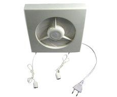 6&quot;150mm Room Bathroom Toilet Kitchten Wall/Window Extract Exhaust Fan, Have separate lanyards for on/off switch.