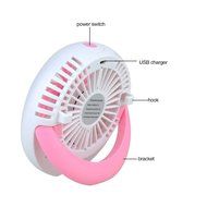 Asiacc Portable USB rechargeable lightweight quite design personal fan for laptop room office outdoor travel (... N4