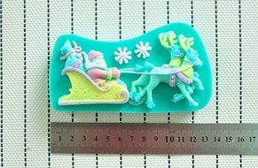 MathildaBaking Collection - Reindeer Sleigh Santa Claus Christmas Style Mold Wedding Decor Theme Birthday Party... N3