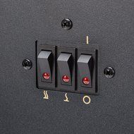 Mini Free Standing Electric Fireplace Stove - 18 Inch Black Portable Electric Fireplace with Realistic Fire and... N5