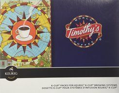 48 Count - Timothy's German Chocolate Cake Flavored Coffee K-Cup For Keurig Brewers N4