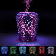 Aromatherapy Oil Diffuser, SZTROKIA 180ml Essential Oil Ultrasonic Cool Mist Humidifier with 3D 14 Color Changing...