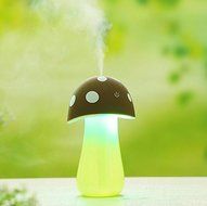 Annbully Cartoon USB Mini Mushroom Lights Shall Humidifier Humidifier Atomization Small Touch Light Switch (bule) N2