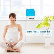 SereneLife PSLHUM80 Ultrasonic Humidifier, Warm/Cool Mist Moisture with Built-In Night Light