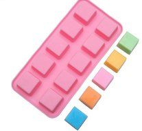 ALVA Silicone cake mold even 10 square brick ice tray Chocolate Mold 5pcs#CM94