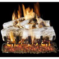 Peterson Real Fyre 30-inch Mountain Birch Log Set With Vented G45 Burner N4