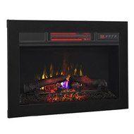ClassicFlame 26-In Infrared Fireplace Insert &amp; Flush Mount Conversion Kit - 26II310GRA &amp; BBKIT-26