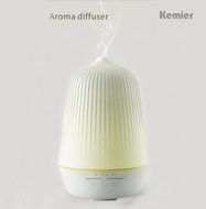 Kemier Ultrasonic Humidifier,Aromatherapy Essential Oil Diffuser ,Anti-dry Protection,100ML Capacity,2 beige color... N6