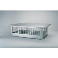 Chimney 53233 17 x 29 Inch Chim Cap Stainless Steel Knock-down Multi-flue Forever Cap 10 Inch High 3/4 Inch Mesh...