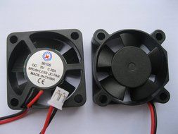 2 pcs Brushless DC Cooling Fan 5V 3010S 5 Blades 2 wire 30x30x10mm Sleeve-bearing Skywalking