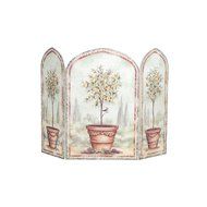 Southern Enterprises Orange Lemon Trees Fireplace Screen
