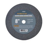 POWERTEC 15503 5/8&quot; Arbor 60-Grit Silicon Carbide Grinding Wheel, 8&quot; by 1&quot;