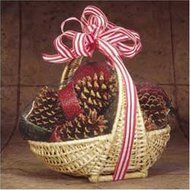 GIFT SET - Fireplace Hearth Woodstove Fire Starter Collection - WOVEN WILLOW ARCH BASKET