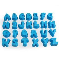 MIREN 26 Alphabet Shape Silicone Mold Set, A to Z Letters Non Stick Silicone Molds for Cake, Cupcake, Chocolate... N3