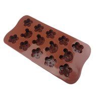 Yunko Cartoon Bear Plum Blossom Shape Silicone Mold Cake Chocolate Jelly Candy Baking Mold N2