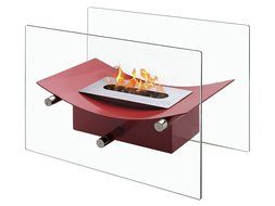 Verona - Ventless Tabletop Bio Ethanol Fireplace, Portable Fireplace (Black) N6