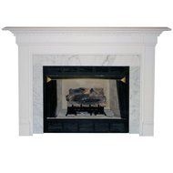 Agee Woodworks Cobblestone Wood Fireplace Mantel Surround
