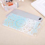 iPhone 7 Plus Case, PHEZEN Henna Mandala Floral Design [Scratch Resistant] Clear TPU Bumper Case Soft Rubber Gel... N4