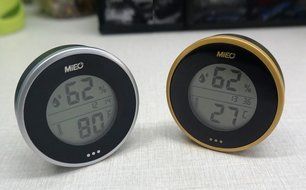Incubator Thermometer Hygrometer with Hi/Low Memory and Touch Checking Button in Blue Light.Mieo