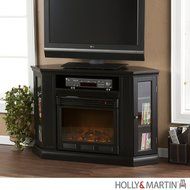 Holly &amp; Martin Ponoma Convertible Media Electric Fireplace - Black
