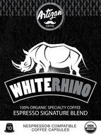 100% USDA Certified Organic Coffee - Nespresso Compatible Capsules - White Rhino Espresso Signature Blend (Multipack... N2