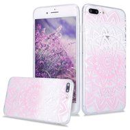 iPhone 7 Plus Case, PHEZEN Henna Mandala Floral Design [Scratch Resistant] Clear TPU Bumper Case Soft Rubber Gel... N9
