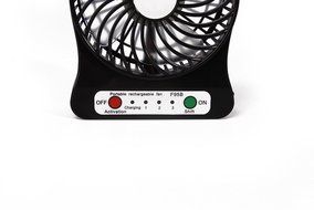 HPYP Electric Portable Mini USB 3-Speeds Personal &amp;Table Fan - 4&quot;nch Vanes Fan with Rechargeable Battery and USB...