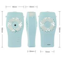 Welltop Handheld Mist Fan Misting Fan Personal Cooling Mist Humidifier AA Battery/USB Powered Water Spray Fans...