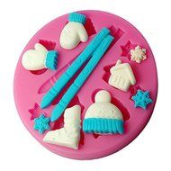 FOUR-C Gum Paste Mold Silicone Cake Decorating Tools Color Pink