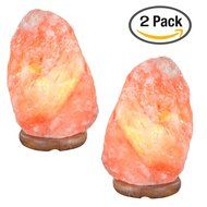 Teikis 2-Pack Himalayan Salt Tea Light Candle Holder Air Purifier And Ionizer, 2 - 3.5 Pounds