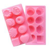 Always Your Chef 8-Cavity Silicone Mini Muffin Cups Handmade Soap Molds Biscuit Chocolate Ice Cake Baking Mold...