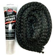 Midwest Hearth Wood Stove Replacement Gasket Kit for Woodburning Stoves - Graphite Impregnated Fiberglass Gaskets... N2