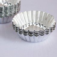 Matoen(TM) 10pcs Egg Tart Aluminum Cupcake Cake Cookie Mold Pudding Mould Tin Baking Tool N6