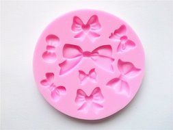 Wocuz W0510 2 Bows Jelly Pudding Candy Making Silicone Mold Cake Decoration Mould Fondant Chocolate Small Pastry... N4