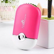 Rechargeable Portable Mini Handheld Air Conditioning Cooling Fan USB Cooler BE, Can be placed on the desk, hang... N3
