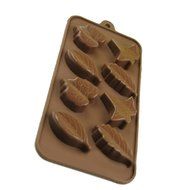 DUFUSTORE Silicone Chocolate Cookie Cake Jelly Muffin Baking Bakeware Tool Mold Mould Leaf N2