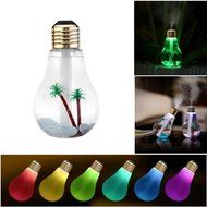 Topc Unique Bulb Shape Ultrasonic Cool Mist Humidifier Mini USB Desktop Air Purifier Atomizer with 7 Color LED... N2