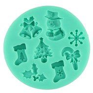 3D Christmas Silicone Fondant Cake Molds Soap Chocolate Mould new design