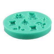 3D Christmas Silicone Fondant Cake Molds Soap Chocolate Mould new design N2