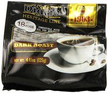 Cafe Diario Heritage Line 1903 Coffee Pods, Dark Roast, 18 Count (Pack of 6)