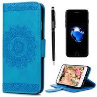 iPhone 7 Case (4.7 inch) - Wallet Folio Flip Embossed Totem PU Leather Case with Stand Card Slots and Slim Fit... N19